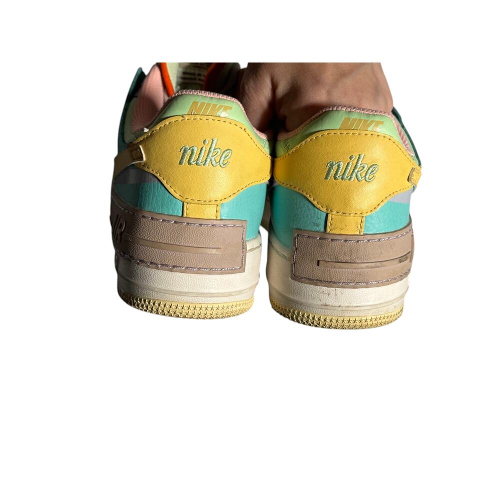 Nike Air Force 1 Shadow Sneakers Women's 9 Pastel Multicolor Low Top Cushioned - Picture 9 of 13
